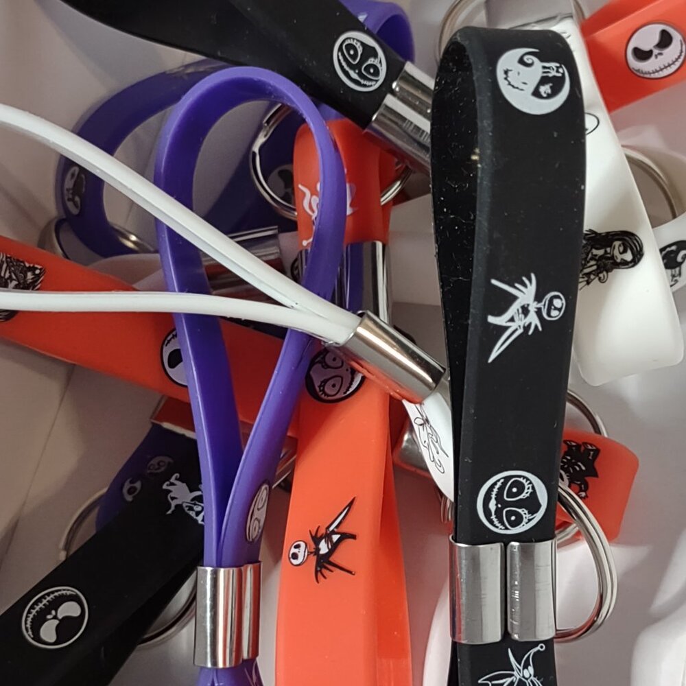 Lot Of 12 Skeleton Keychains